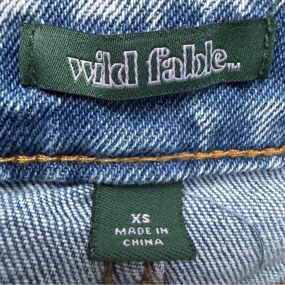 Wild Fable Denim Cargo Midi Skirt High Rise Y2K Utility Streetwear - Picture 5 of 7